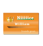 名刺風日常会話『William』専用（個別スタンプ：11）