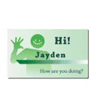 名刺風日常会話『Jayden』専用（個別スタンプ：4）