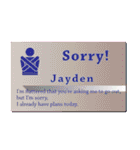 名刺風日常会話『Jayden』専用（個別スタンプ：8）