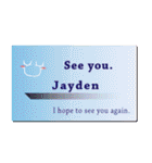 名刺風日常会話『Jayden』専用（個別スタンプ：40）