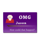 名刺風日常会話『Jason』専用（個別スタンプ：10）