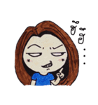 hair brown v.1（個別スタンプ：9）