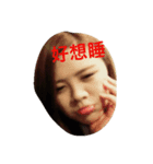 a girl comes（個別スタンプ：8）