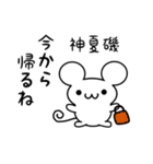 神夏磯さん用ねずみくん（個別スタンプ：17）