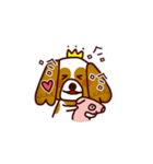 Cute Cavalier King Charles Spaniel（個別スタンプ：18）