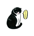 可愛すぎる黒白猫みぃちゃんの毎日（個別スタンプ：28）