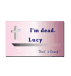 名刺風日常会話『Lucy』専用（個別スタンプ：19）