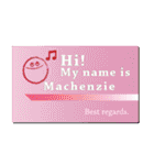 名刺風日常会話『Machenzie』専用（個別スタンプ：20）