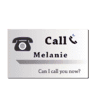 名刺風日常会話『Melanie』専用（個別スタンプ：33）