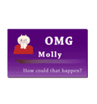 名刺風日常会話『Molly』専用（個別スタンプ：10）