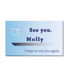 名刺風日常会話『Molly』専用（個別スタンプ：40）