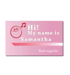 名刺風日常会話『Samantha』専用（個別スタンプ：20）