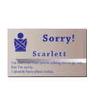 名刺風日常会話『Scarlett』専用（個別スタンプ：8）