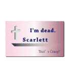 名刺風日常会話『Scarlett』専用（個別スタンプ：19）