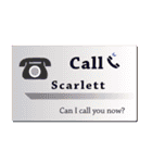 名刺風日常会話『Scarlett』専用（個別スタンプ：33）