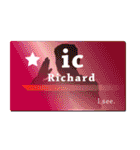 名刺風日常会話『Richard』専用（個別スタンプ：9）