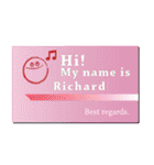 名刺風日常会話『Richard』専用（個別スタンプ：20）