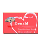 名刺風日常会話『Donald』専用（個別スタンプ：28）