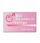 名刺風日常会話『George』専用（個別スタンプ：20）