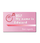 名刺風日常会話『Edward』専用（個別スタンプ：20）