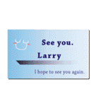 名刺風日常会話『Larry』専用（個別スタンプ：40）