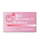 名刺風日常会話『Andrew』専用（個別スタンプ：20）