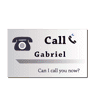 名刺風日常会話『Gabriel』専用（個別スタンプ：33）