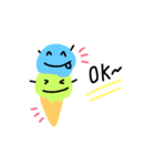 アイスクリームフレンズ(挨拶多め)日本語（個別スタンプ：3）