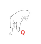 Sign Language by fingers part 2（個別スタンプ：8）