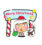 Hamaru^..^！Merry Christmas.（個別スタンプ：16）