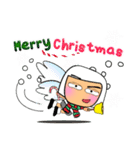 Hamaru^..^！Merry Christmas.（個別スタンプ：35）