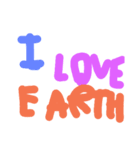 I love Earth 1（個別スタンプ：7）