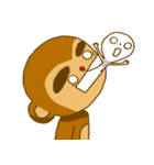 Thick eyebrow monkey bro（個別スタンプ：17）