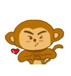 Thick eyebrow monkey bro（個別スタンプ：23）