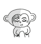 Thick eyebrow monkey bro（個別スタンプ：28）