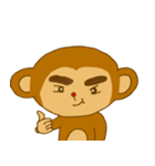 Thick eyebrow monkey bro（個別スタンプ：31）