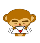 Thick eyebrow monkey bro（個別スタンプ：34）