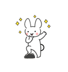 The white rabbit is cute（個別スタンプ：7）