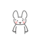 The white rabbit is cute（個別スタンプ：8）