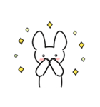 The white rabbit is cute（個別スタンプ：10）