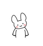 The white rabbit is cute（個別スタンプ：13）