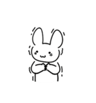 The white rabbit is cute（個別スタンプ：16）