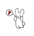 The white rabbit is cute（個別スタンプ：18）