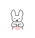 The white rabbit is cute（個別スタンプ：23）