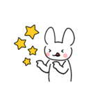 The white rabbit is cute（個別スタンプ：27）