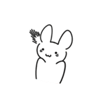 The white rabbit is cute（個別スタンプ：40）