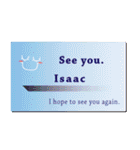 名刺風日常会話『Isaac』専用（個別スタンプ：40）