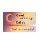 名刺風日常会話『Caleb』専用（個別スタンプ：3）