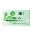 名刺風日常会話『Caleb』専用（個別スタンプ：4）