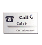 名刺風日常会話『Caleb』専用（個別スタンプ：33）